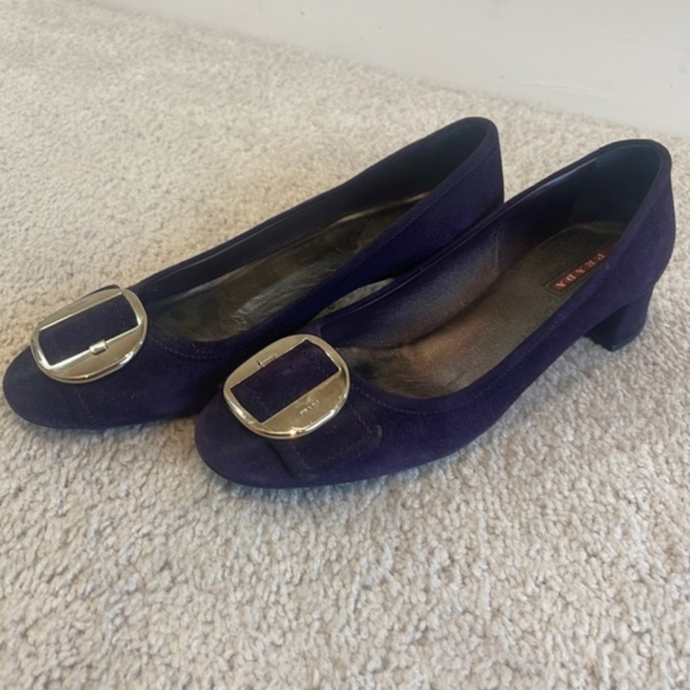 Prada Plum Heels